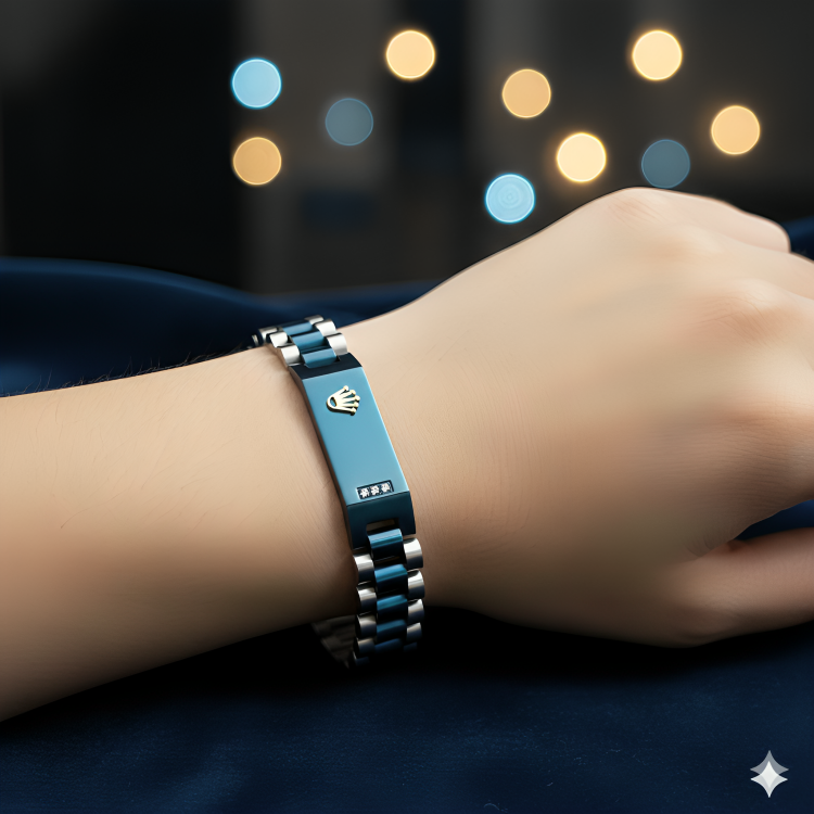 Blue Rolex Two Tone Bracelet(1) Blue Rolex Two Tone Bracelet