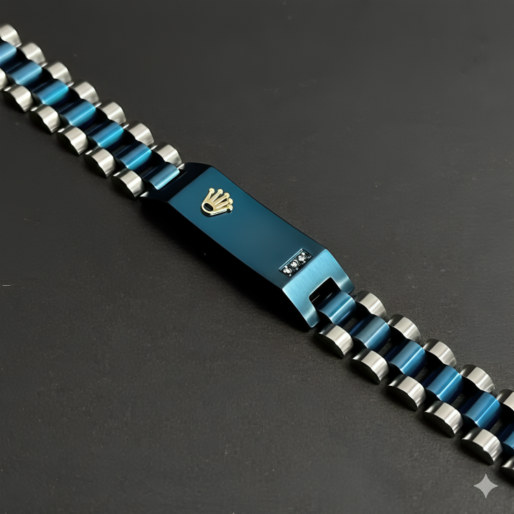 Blue Rolex Two Tone Bracelet(1) Blue Rolex Two Tone Bracelet