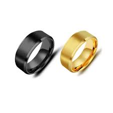 Black & Golden Couple Statement Ring