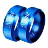 Blue Colour Couple Ring