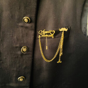 Coat Pin Broch Necklace