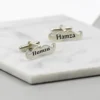 Customize Silver Cufflink