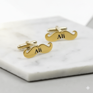 Customize Silver Cufflink