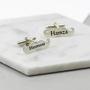 Customize Silver Cufflink