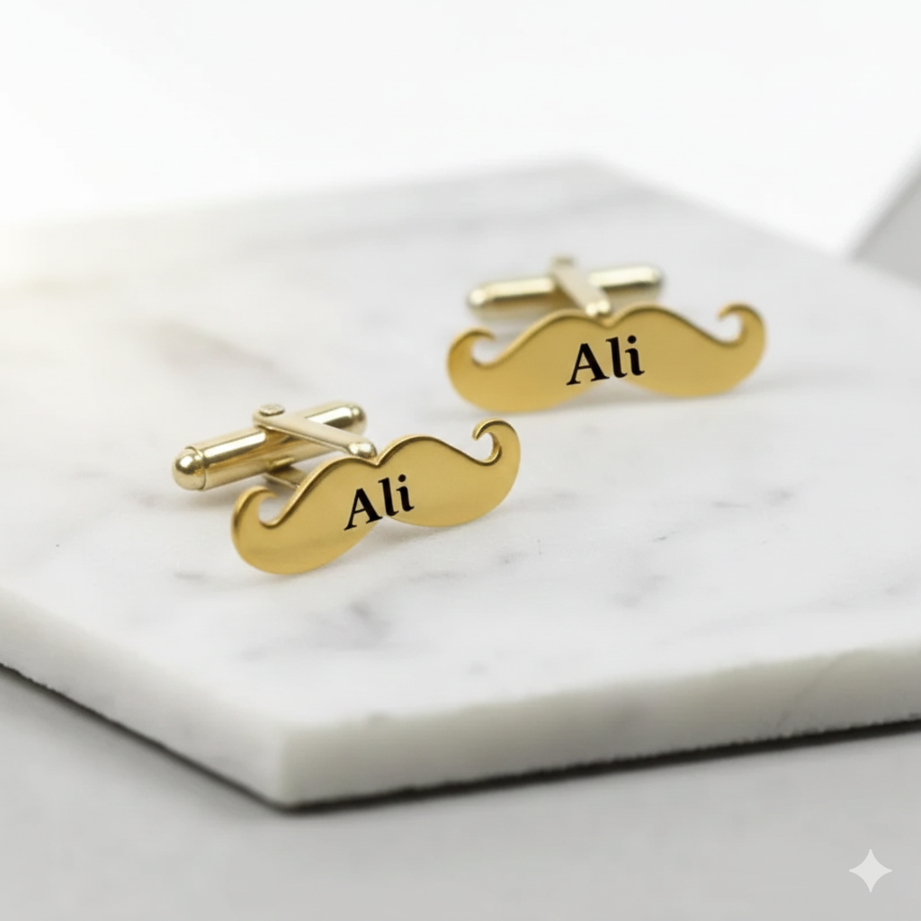 Customize Silver Cufflink