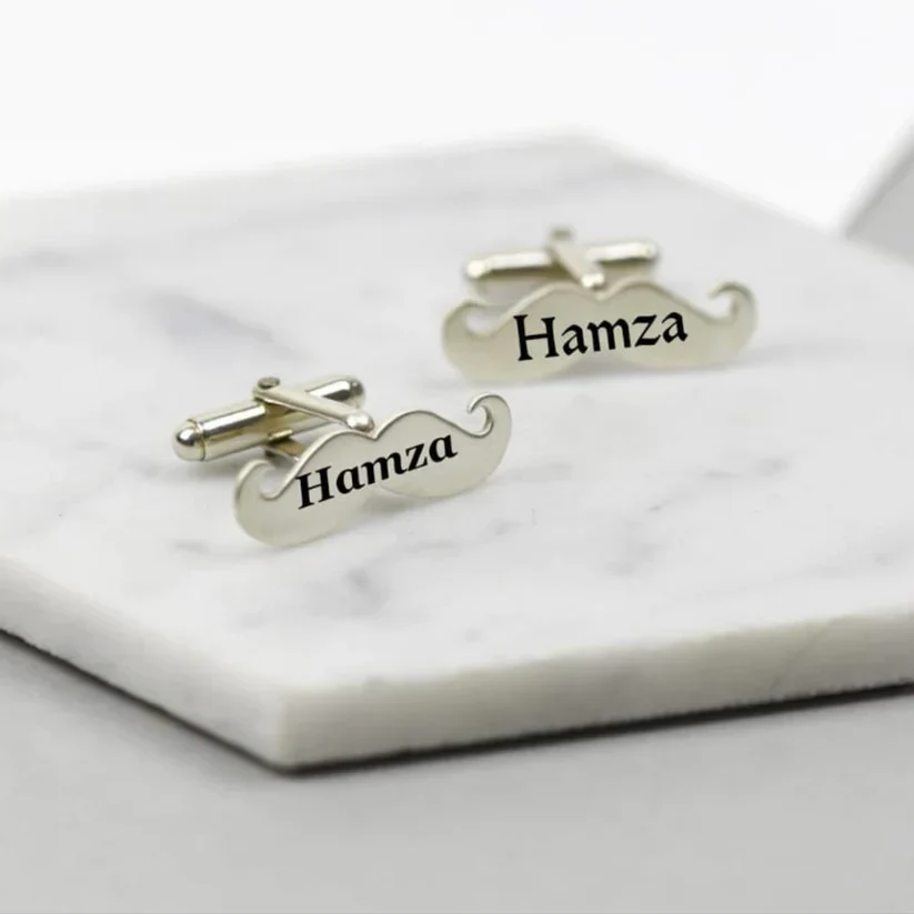 Customize Silver Cufflink