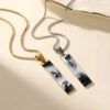 Vertical Eye Bar Necklace