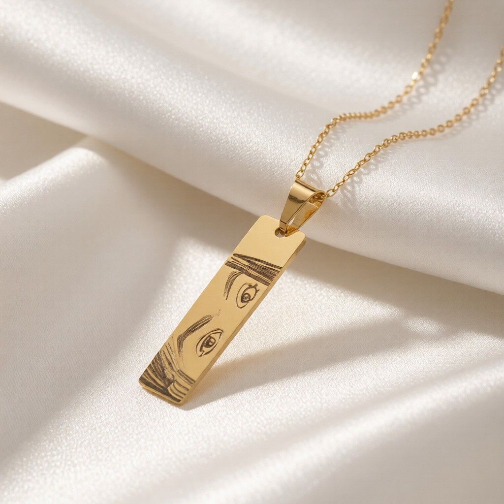 Vertical Eye Bar Necklace By Zara Jewellers