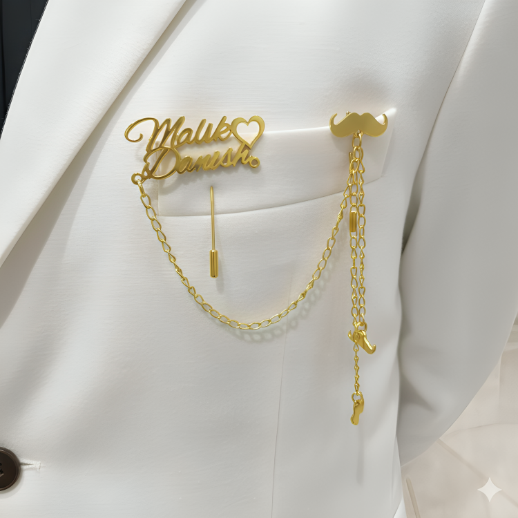 Groom Coat Pin Brooch Design