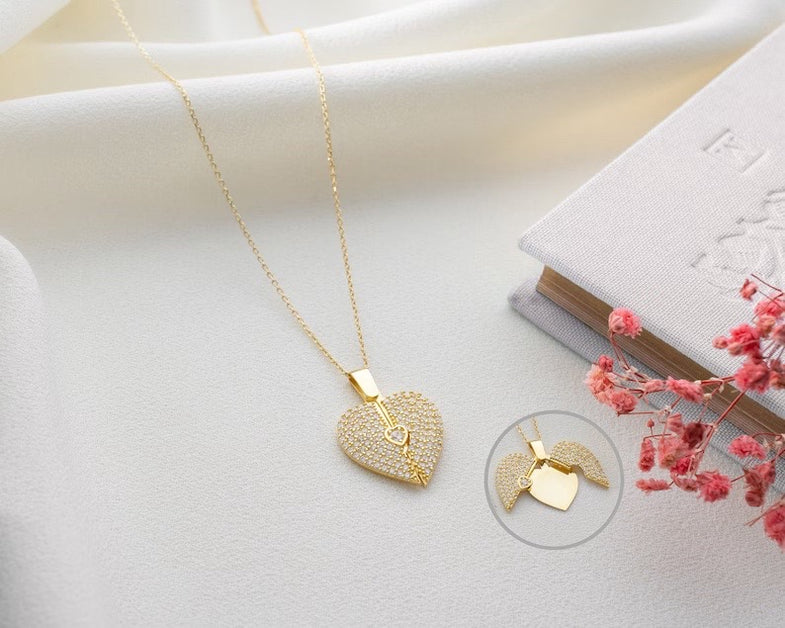 love necklace Beautiful Heart Love Necklace
