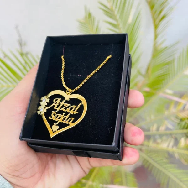 Double Name Locket Design