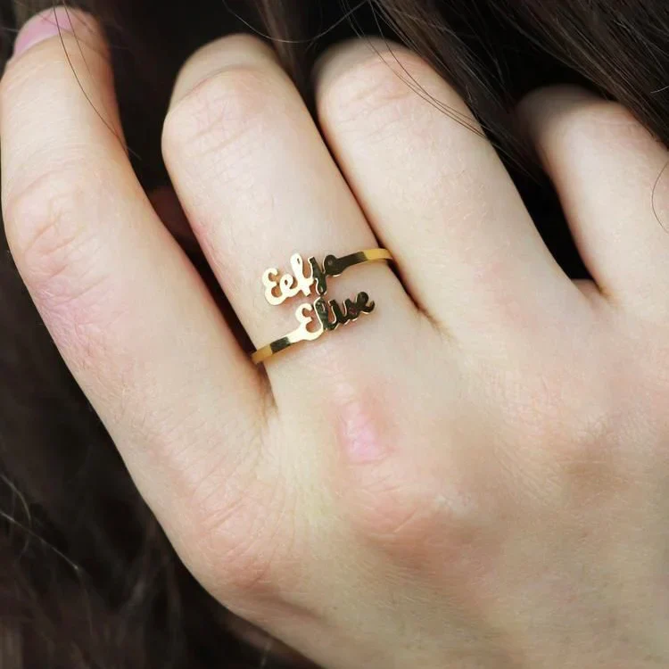 Beautiful Customise Name Ring
