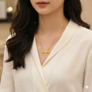 Gold Initial Necklace By Zara Jewellers