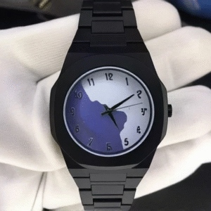 Black With Blue Aura Watch