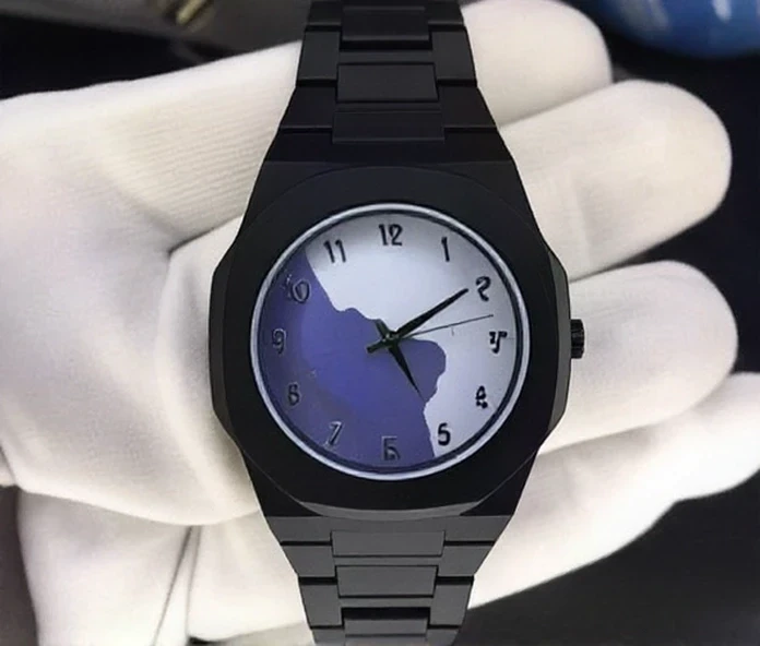 Black With Blue Aura Watch