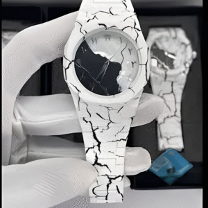 White Arabic Marble Aura Watch