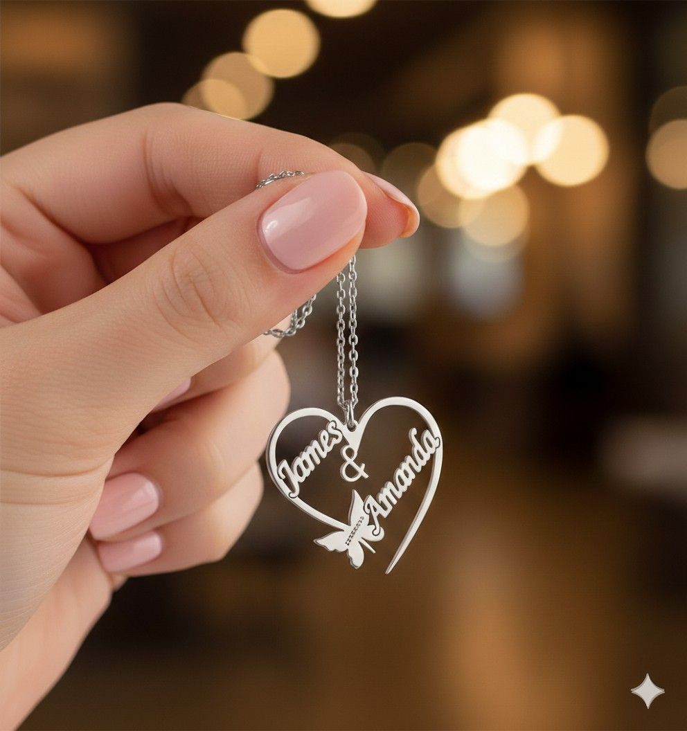 Customise Heart Necklace Gold By Zara Jewellers Pakistan Customise Heart Necklace Gold By Zara Jewellers Pakistan