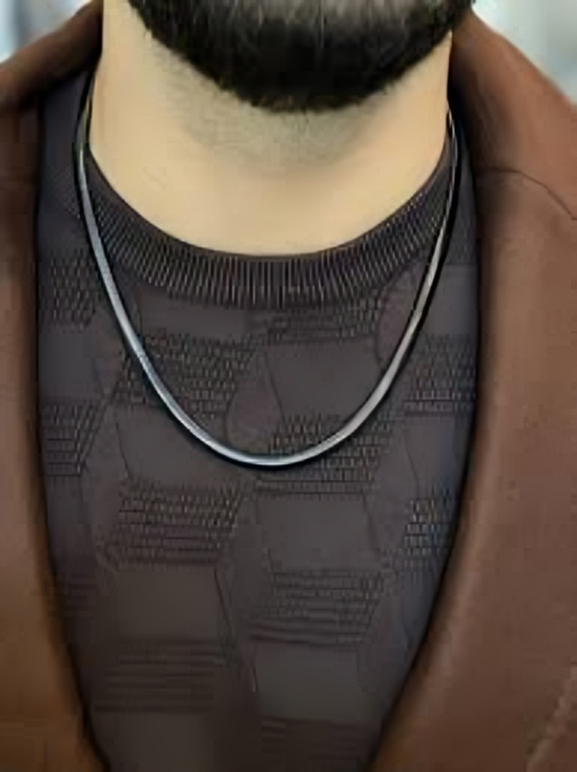 Black Snake Chain for men