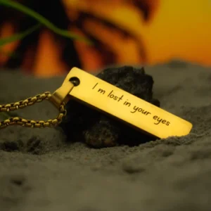 vertical eye necklace