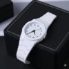 whitewatch (4) Men White Arabic Aura Wrist Watch