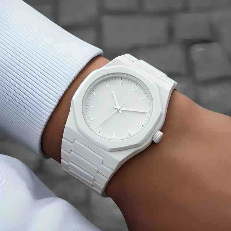 White Arabic Aura Watch White Arabic Dial Watch for Men By Zara Jewellers