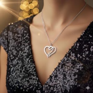 Customize Heart Necklace For Couple By Zara Jewellers