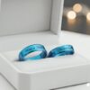 Blue Colour Couple Statement Ring By Zara Jewellers