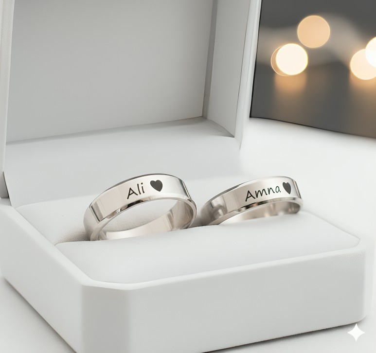 rings (4) Golden Colour Couple Ring