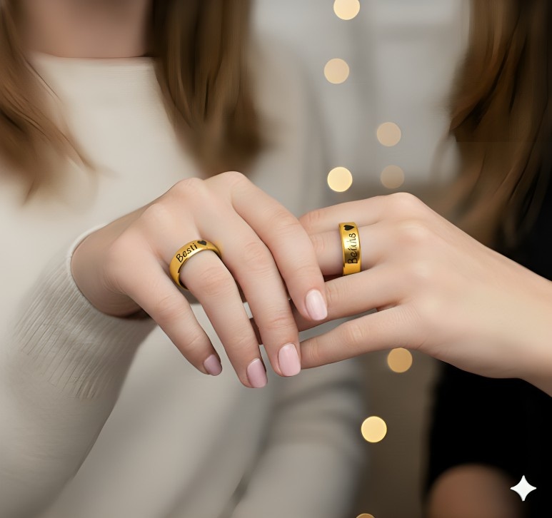 rings1 (1) Golden Colour Couple Ring