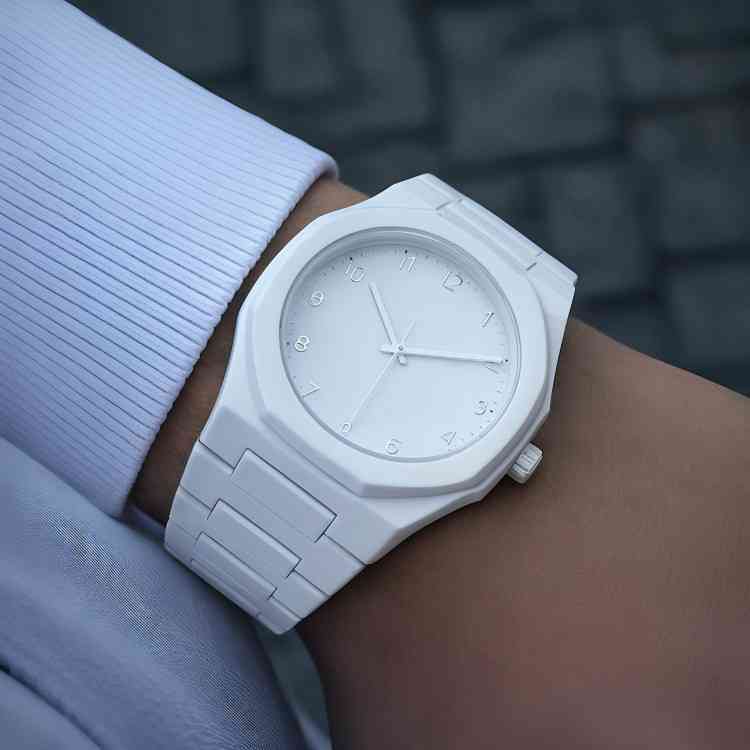 White Arabic Aura Watch White Arabic Dial Watch for Men By Zara Jewellers
