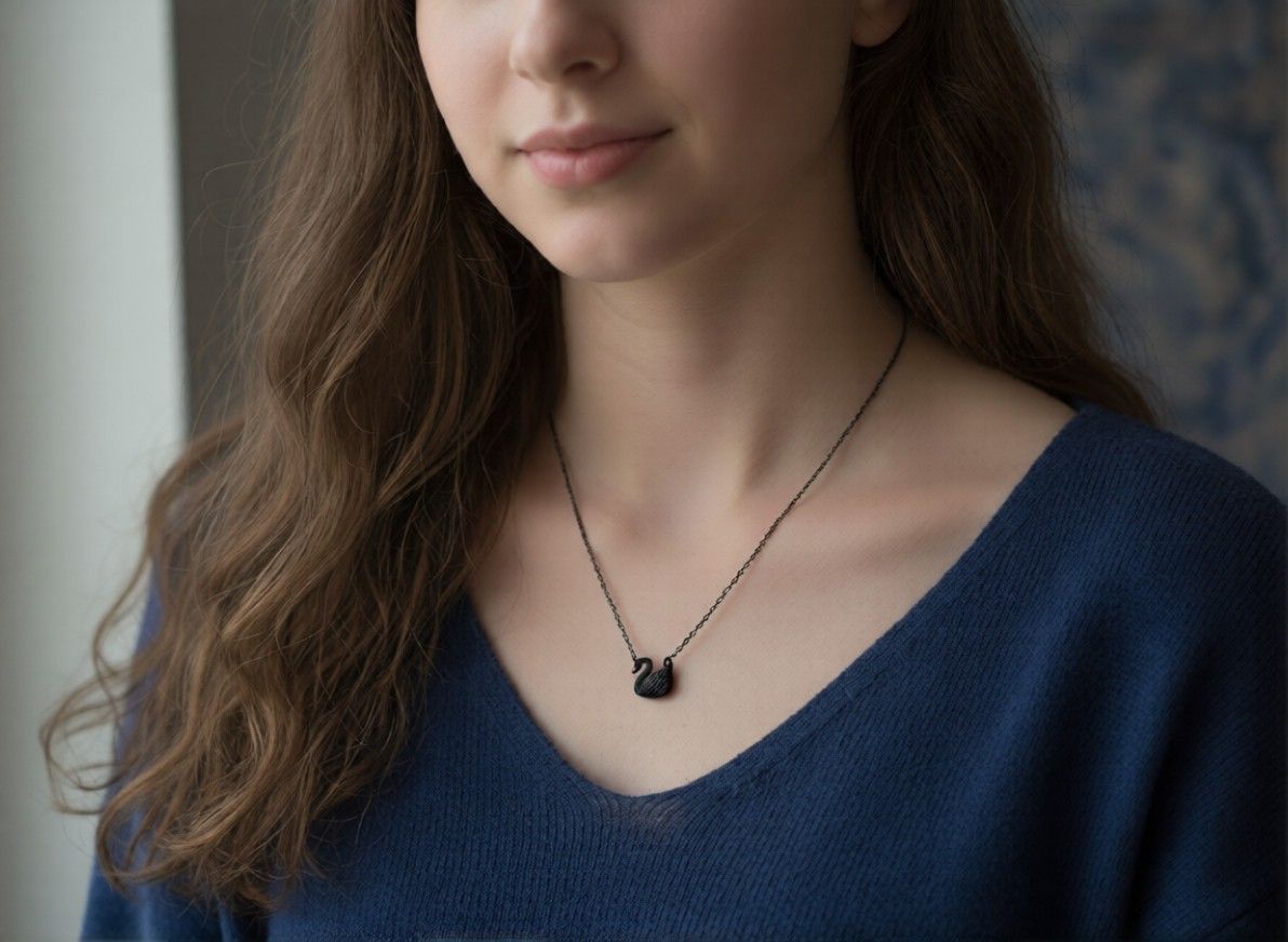 Dove Necklace Golden For Girls By Zara Jewellers