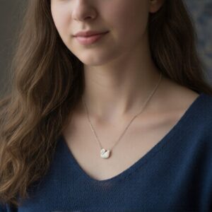 Dove Necklace Golden For Girls By Zara Jewellers