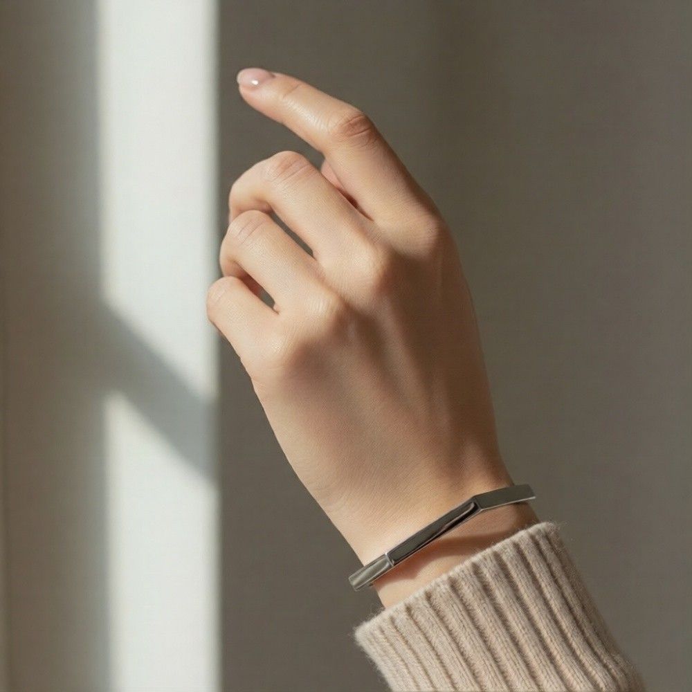 HexEdge Hand Cuff Bangle For Men By Zara Jewellers