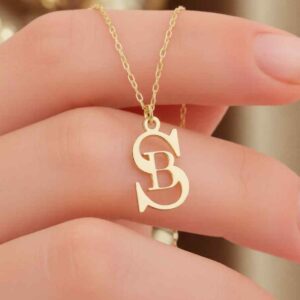 Beautiful Initial Name Necklace By Zara Jewellers