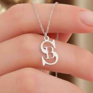 Beautiful Initial Name Necklace By Zara Jewellers