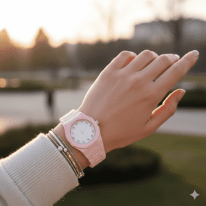 Pink Arabic Aura Watch By Zara Jewellers