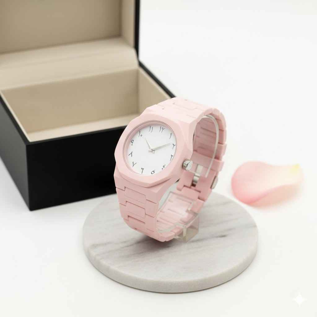 Pink Arabic Aura Watch By Zara Jewellers Pink Arabic Aura Watch By Zara Jewellers