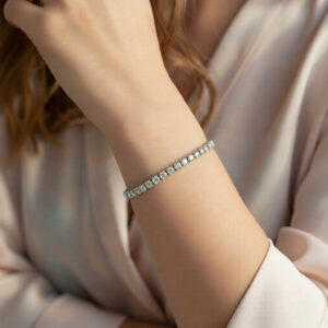 Silver Tennis Bracelet By Zara Jewellers