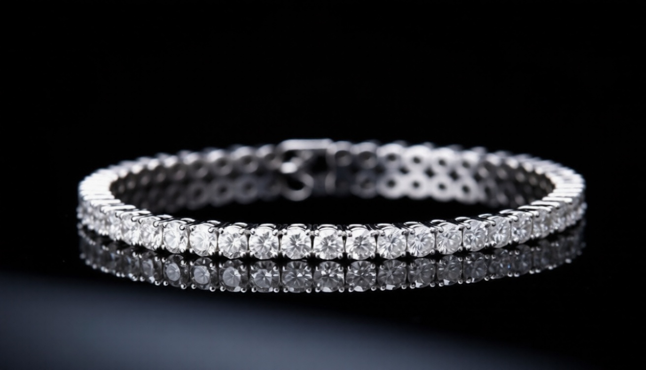 Silver Tennis Bracelet By Zara Jewellers