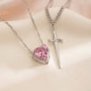 Heart Sword Necklace By Zara Jewellers