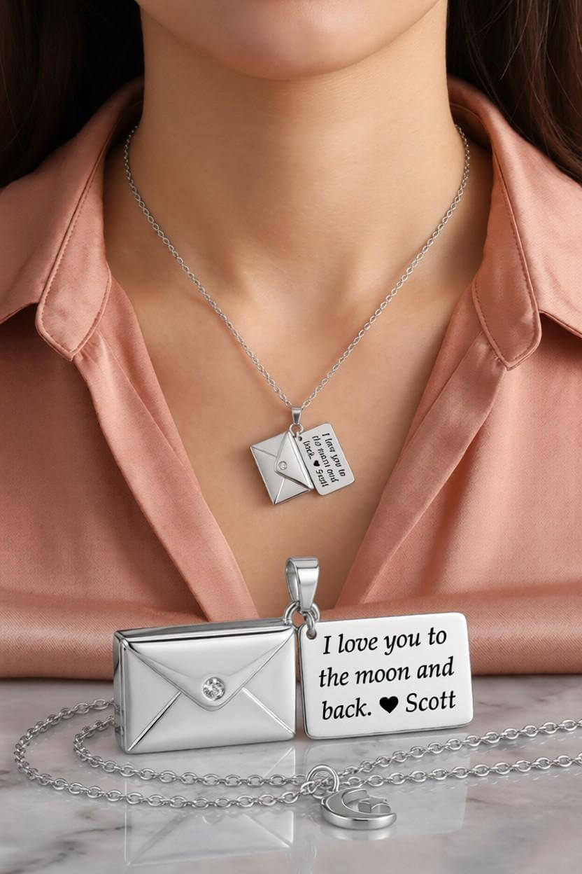 Envelope Necklace By Zara Jewellers